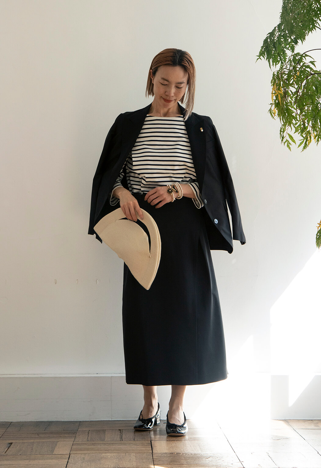 マドリガル ステンカラー ギャルソンチノ巻きスカート 美品