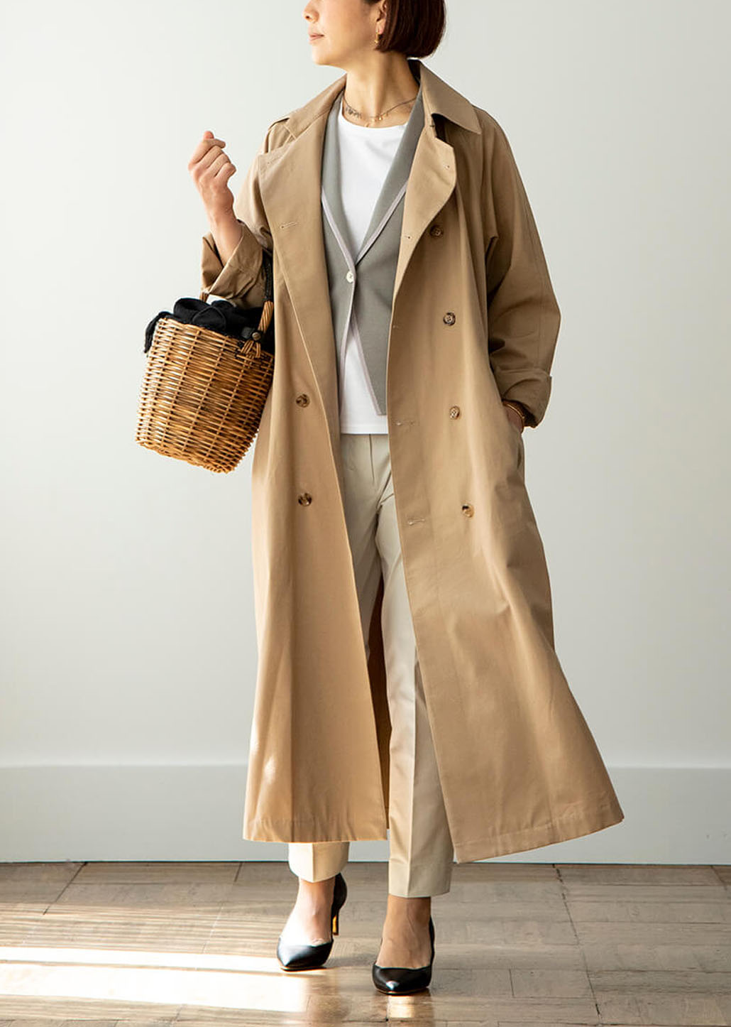 エバゴスebagos/ブライドル バケツM バスケット（ミニバーキン）