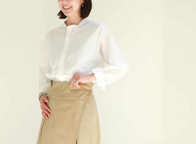 ギャルソンチノ巻きスカート